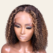 Load image into Gallery viewer, Caramel kinky curly Wig

