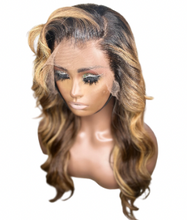 Load image into Gallery viewer, Brown suga glueless frontal wig size medium .
